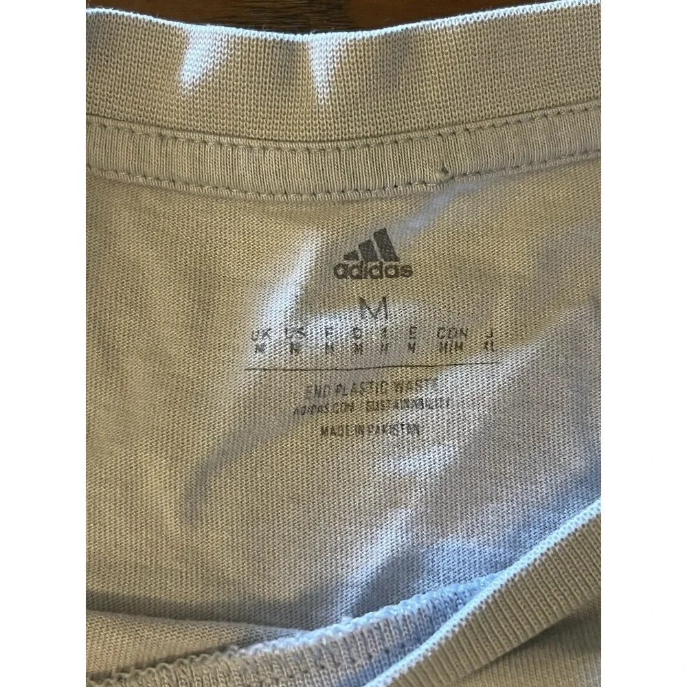 Adidas Men's Sportswear Mystic Linear Tee-Wonder Blue Medium End Plastic Waste
